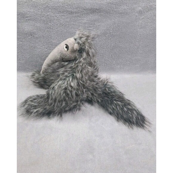 Jellycat Plush Arnie Anteater Retired Stuffed Animal Toy Shaggy Grey Gray Fur - Picture 5 of 11